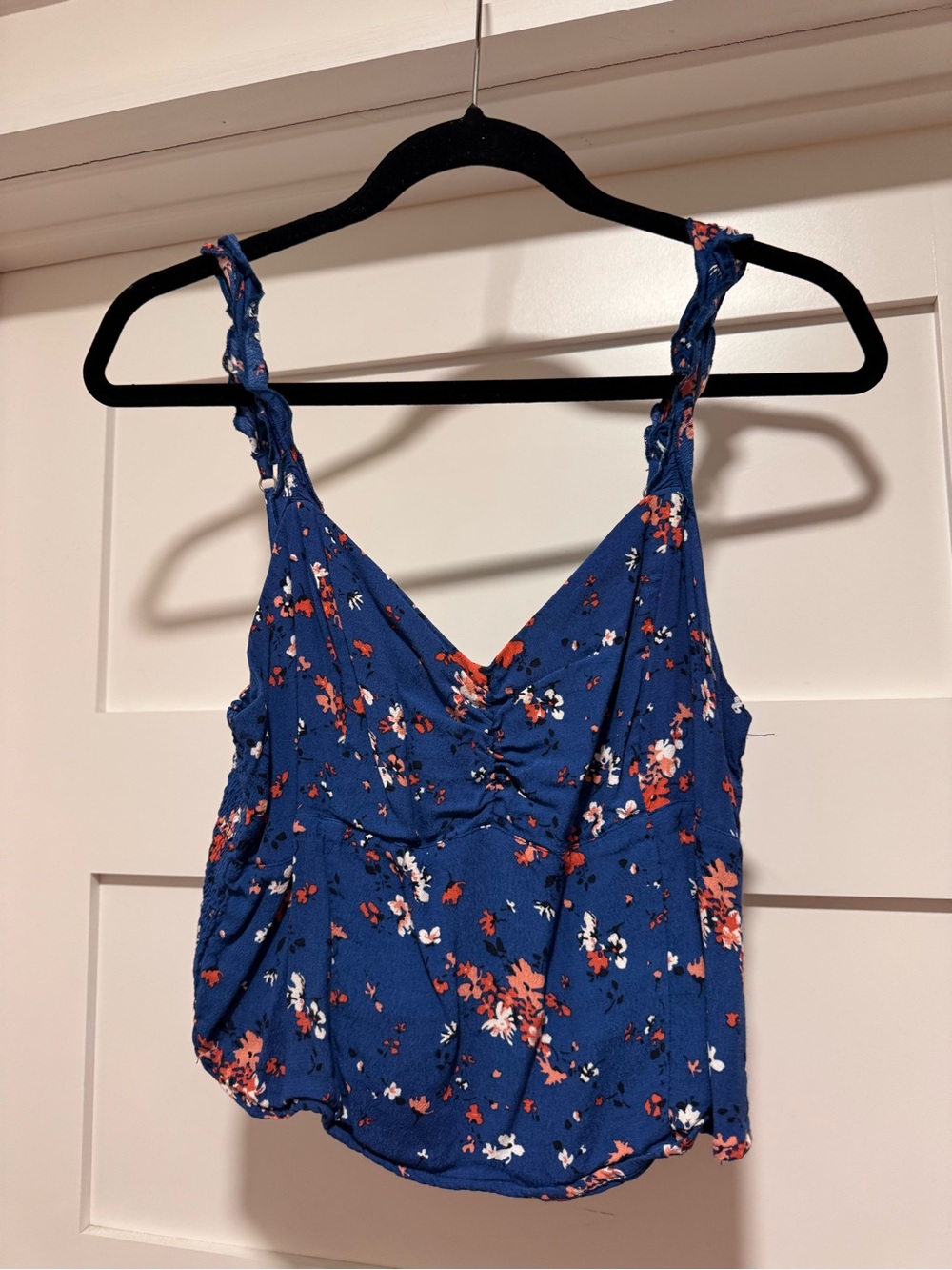 Abercrombie Floral Blue Blouse